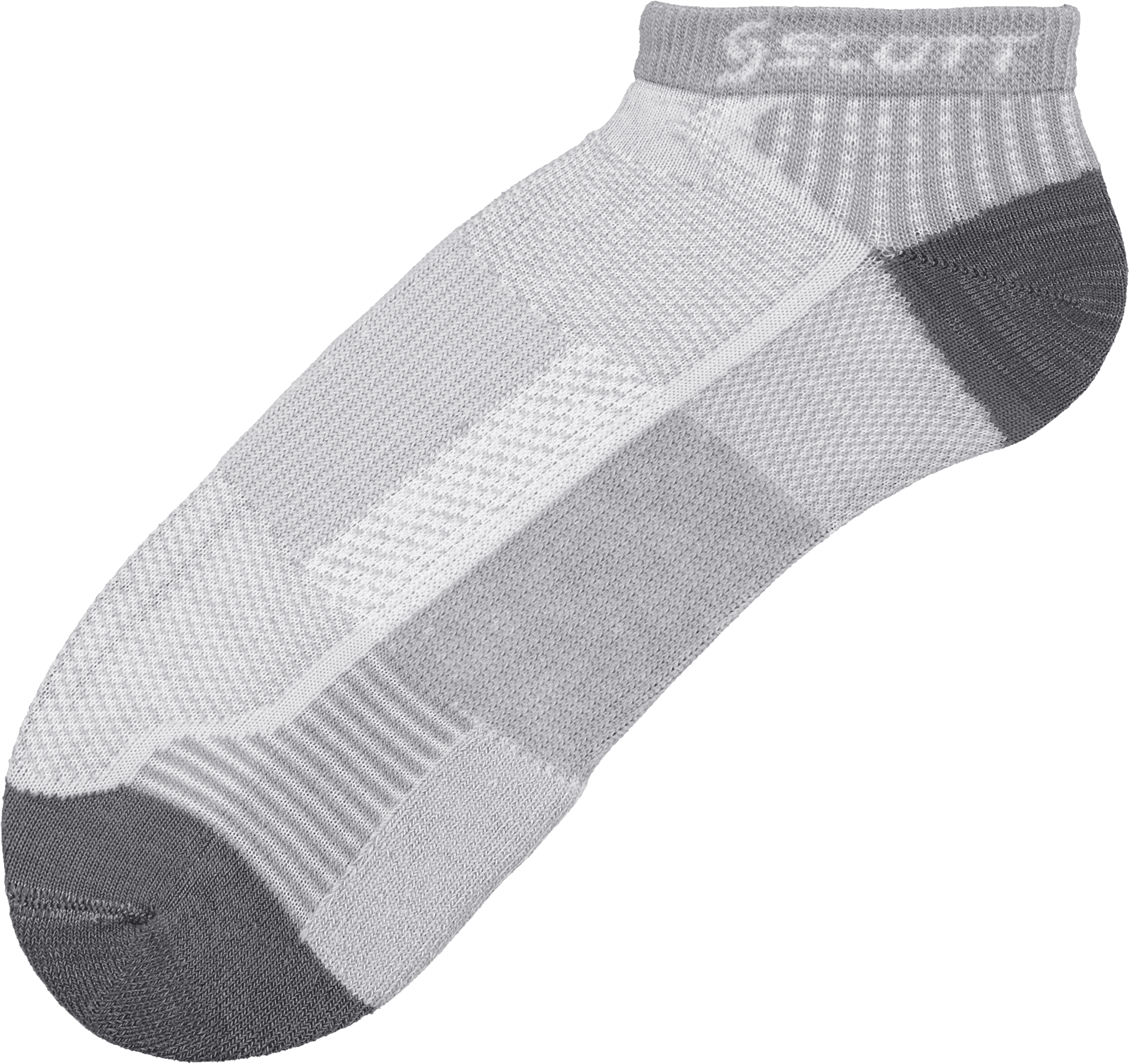 Gray Sport Ankle Sock PNG