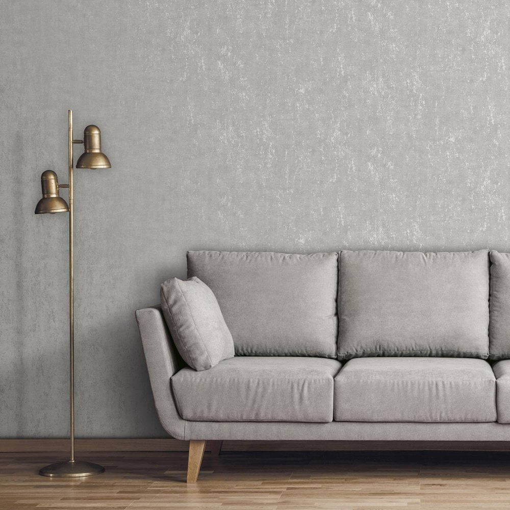 Gray Tulsa Wall For Living Room Wallpaper