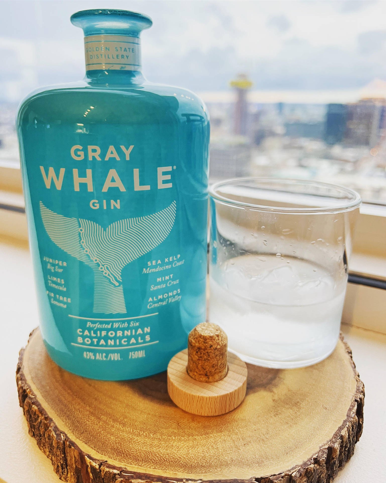 Gray Whale Gin Window Wallpaper