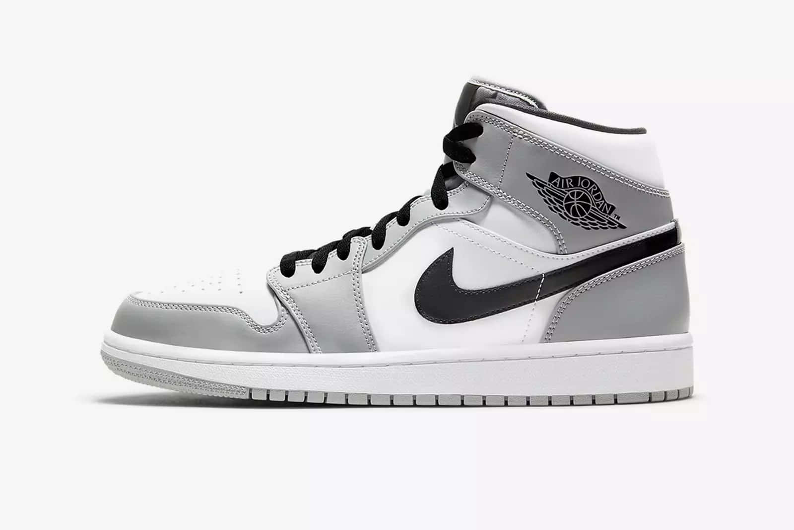 Zapatonike Air Jordan En Color Gris Y Blanco Fondo de pantalla