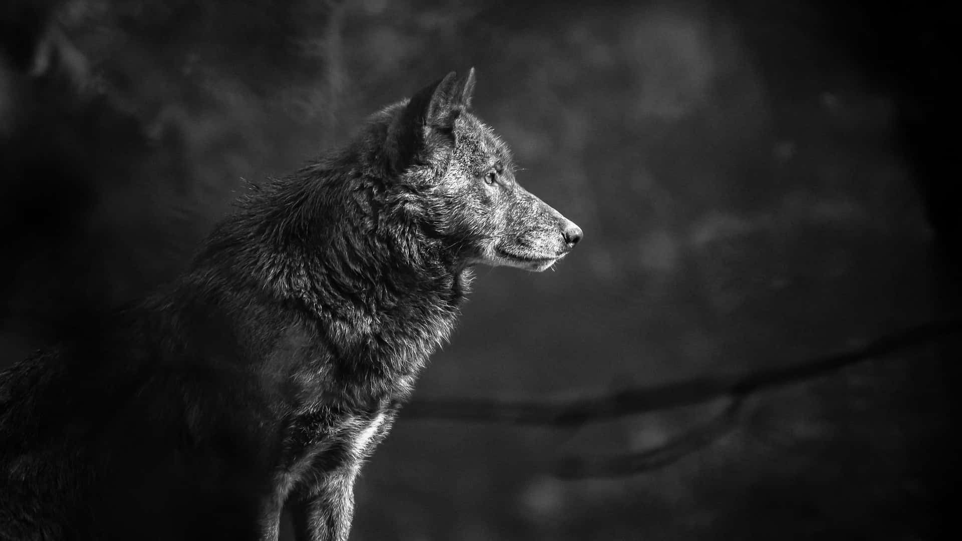 Majestic Gray Wolf in the Wild Wallpaper