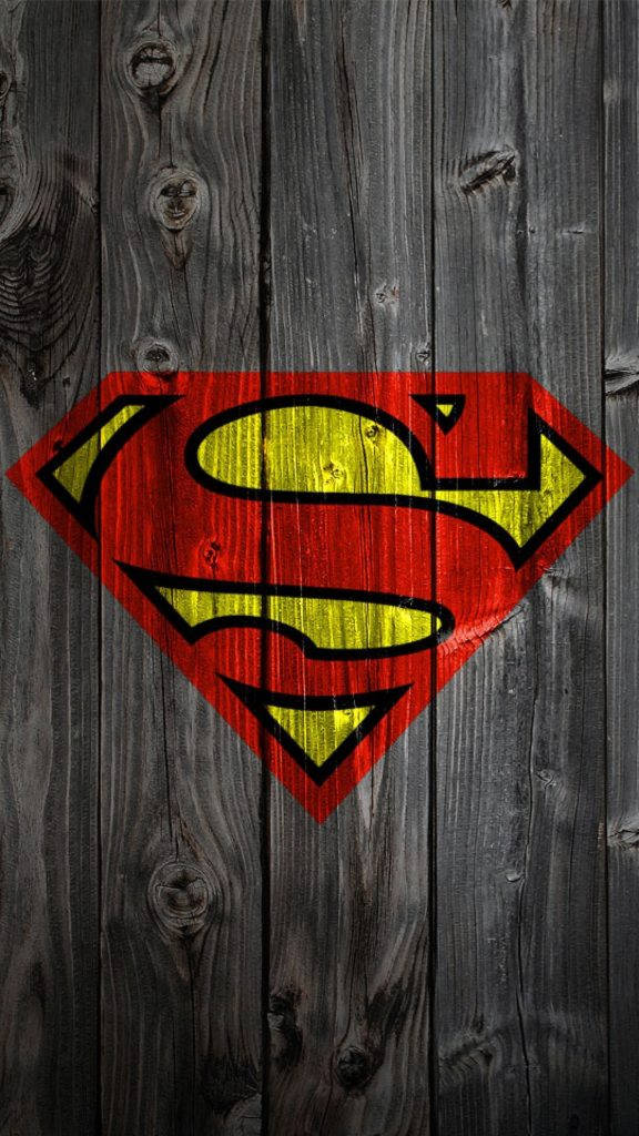 Grauerholzhintergrund Superman Iphone Wallpaper