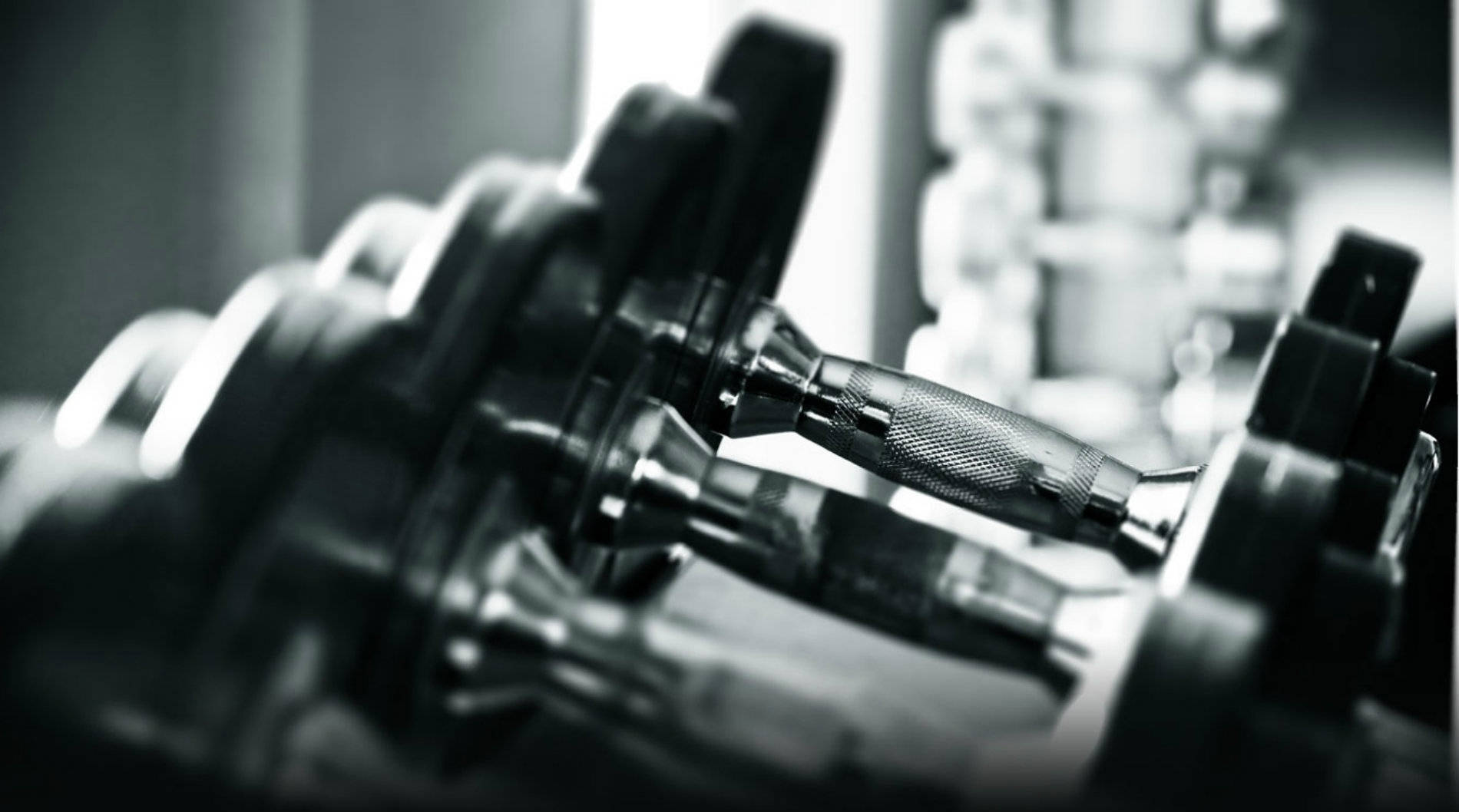 Grayscale Dumbbells Fitness Photography
