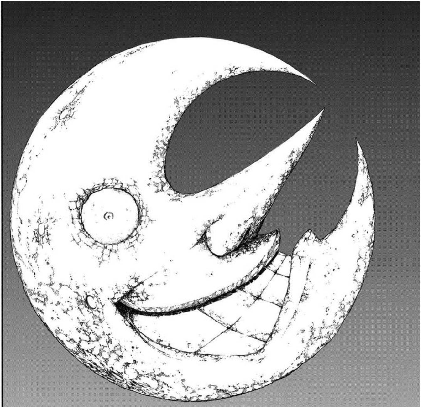 Grayscale Soul Eater Moon Wallpaper