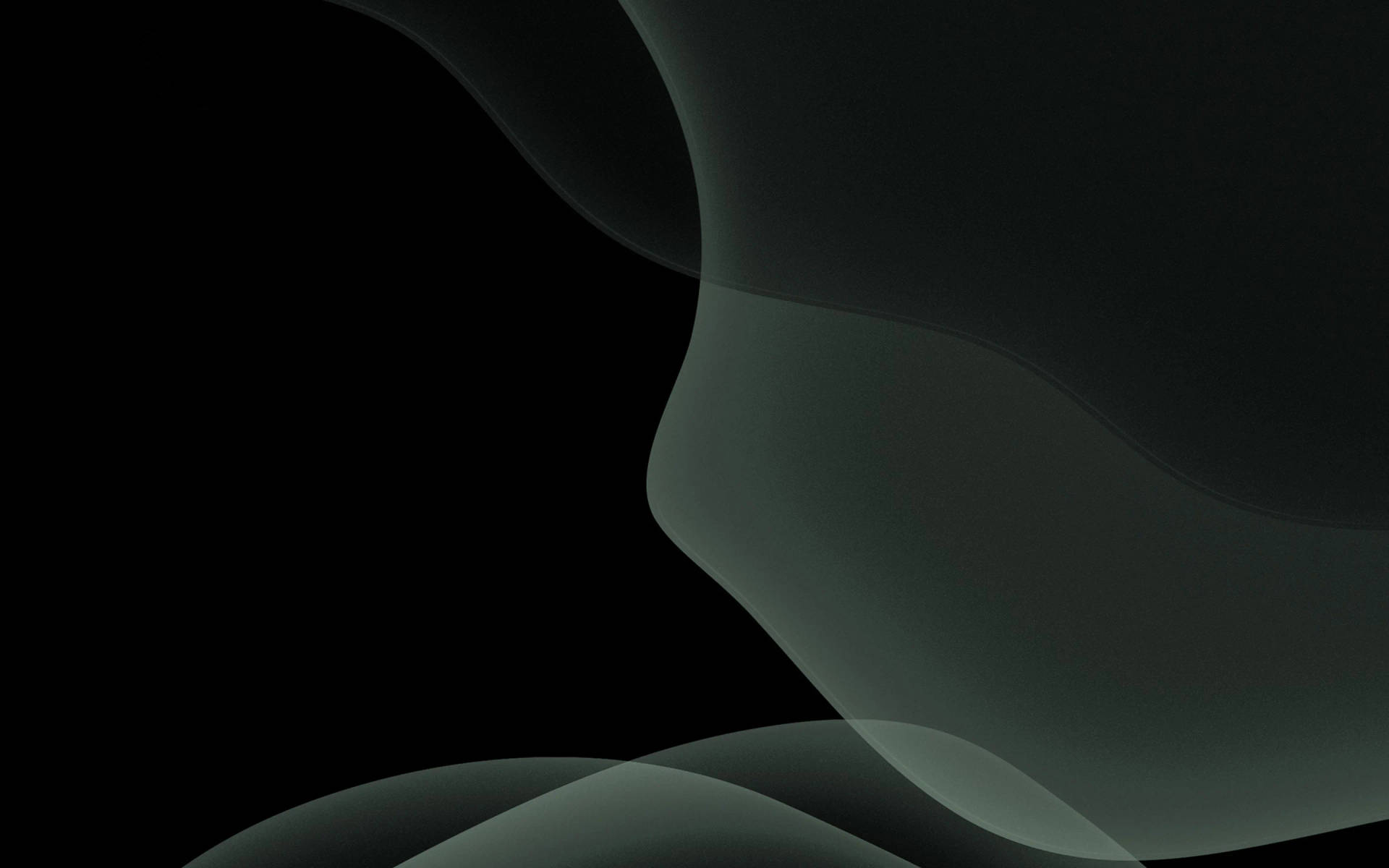 Grayscale Waves Black Mac Wallpaper