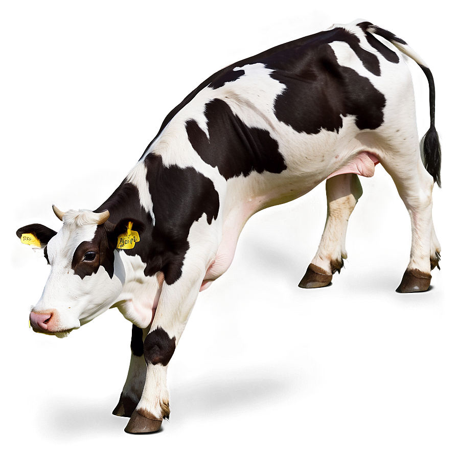 Grazing Dairy Cow Png Mmm1 PNG