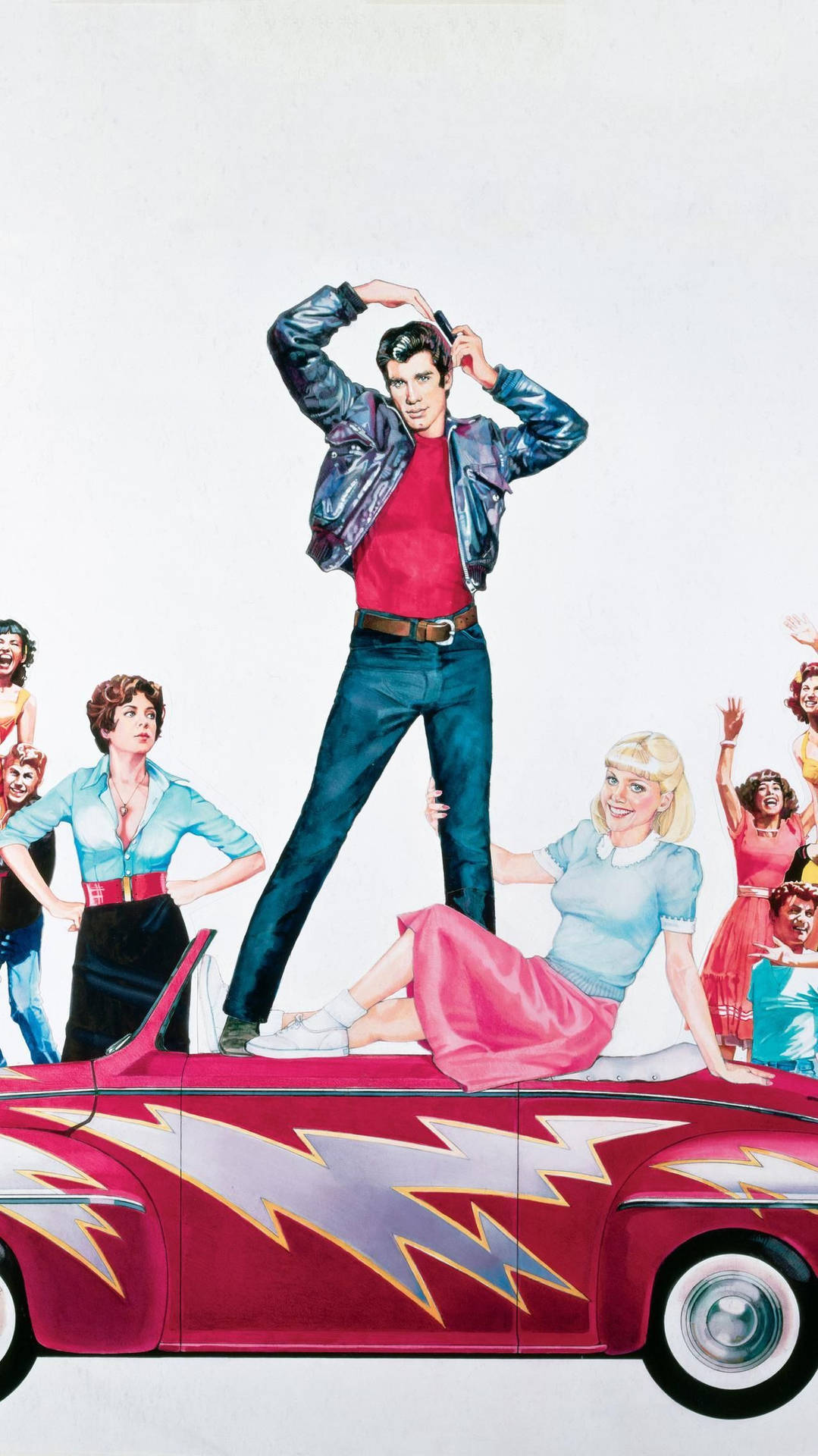 Grease Character Artwork Background