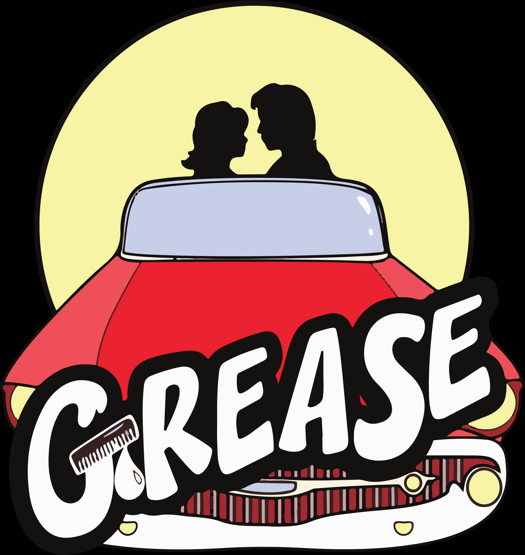 Grease Iconic Ford Convertible Wallpaper
