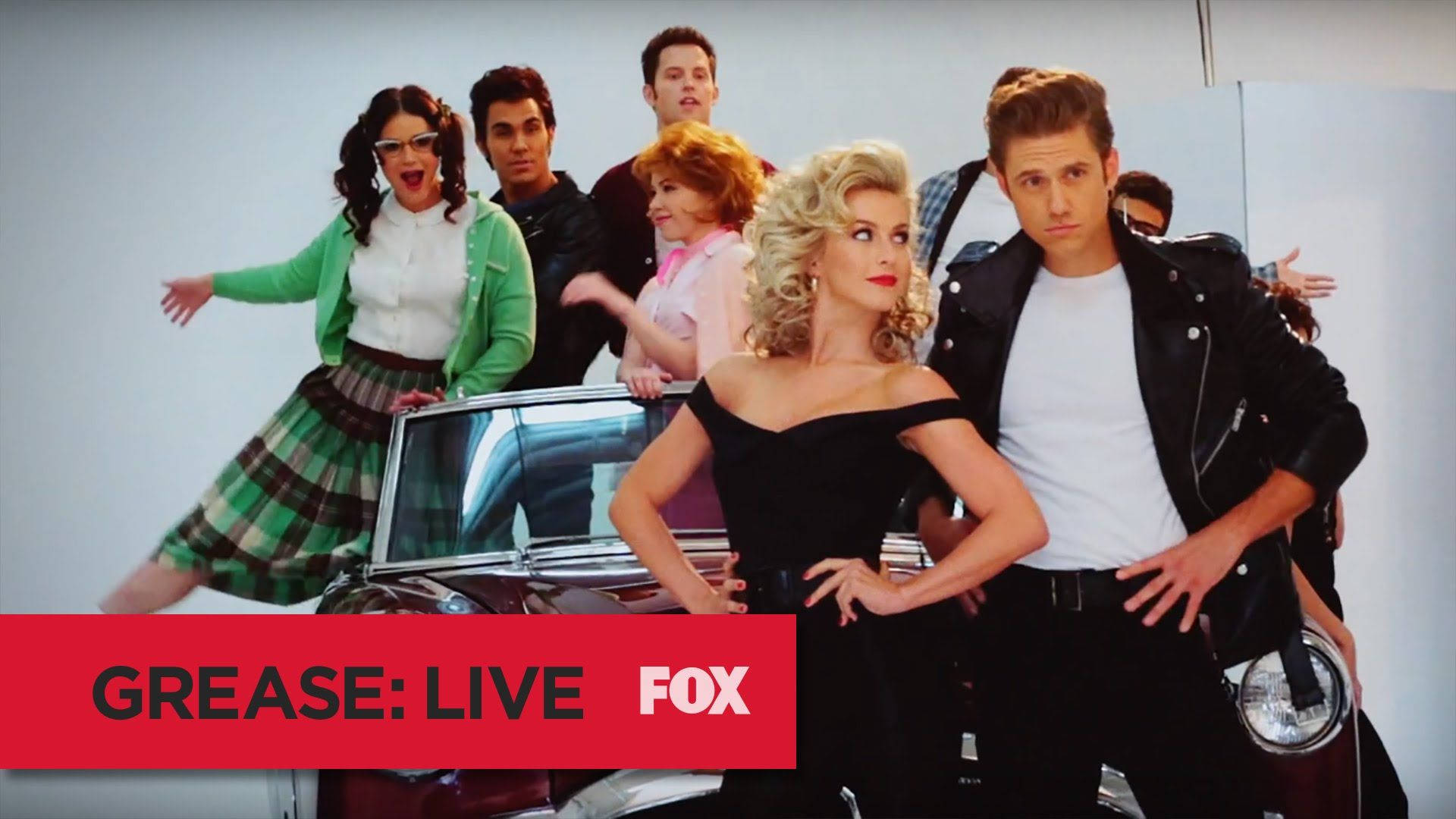 Grease Live Remake Characters Wallpaper