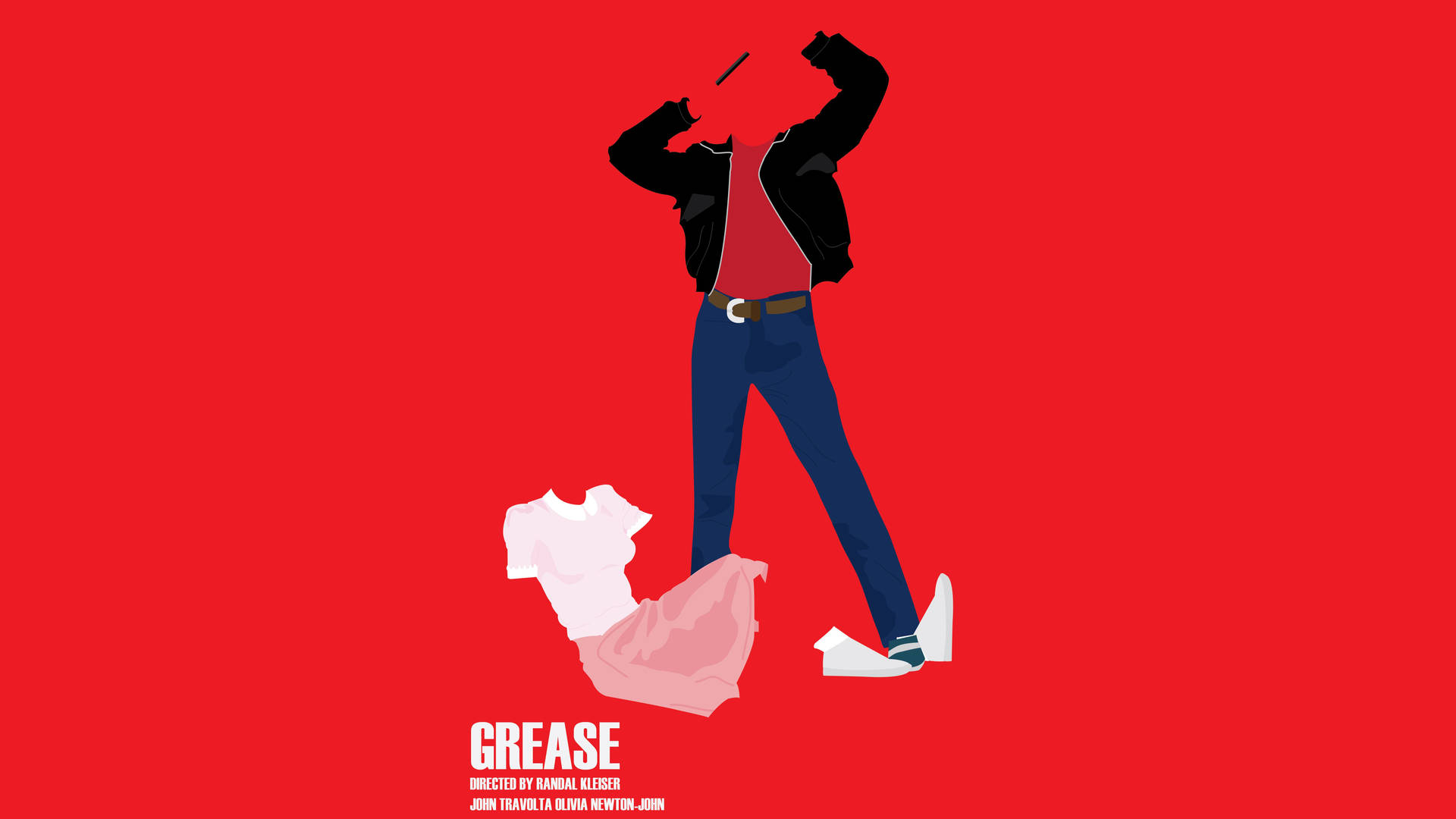 Grease Outfit Vector Art Background