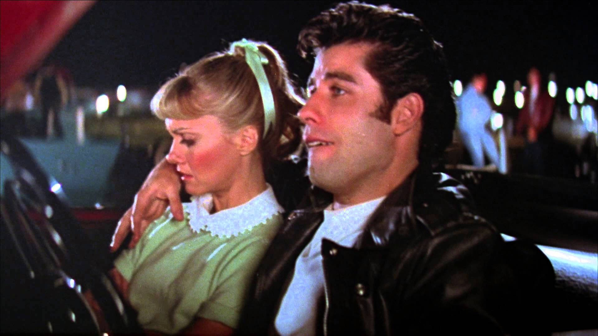 Grease Vintage Photograph With John Travolta Background
