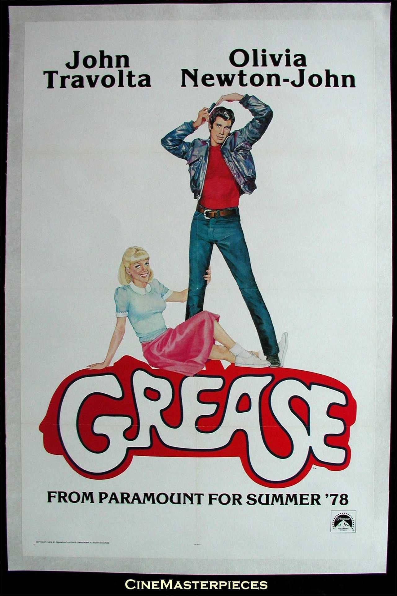 Grease Vintage Poster Illustration Background