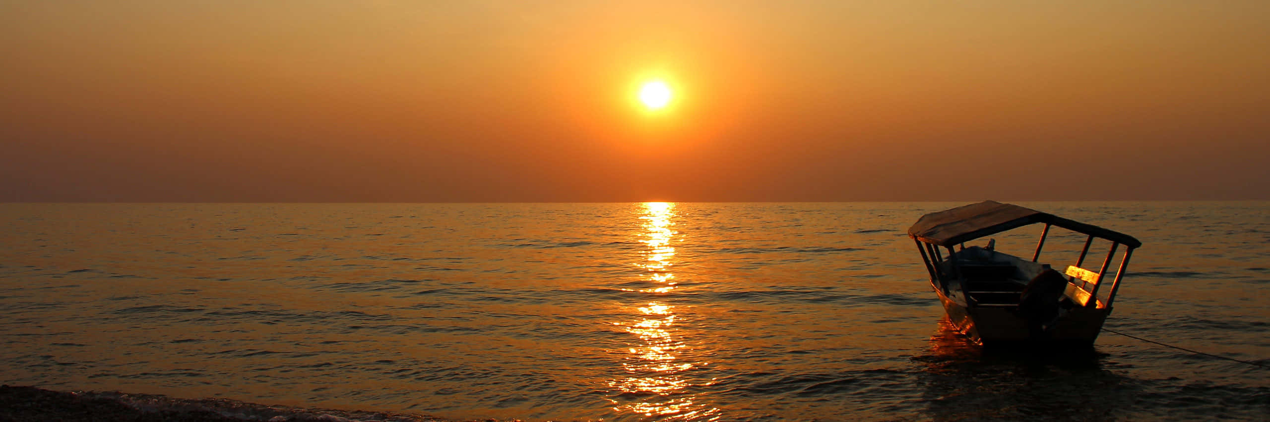 Bilddes Sonnenuntergangs Über Den Großen Seen
