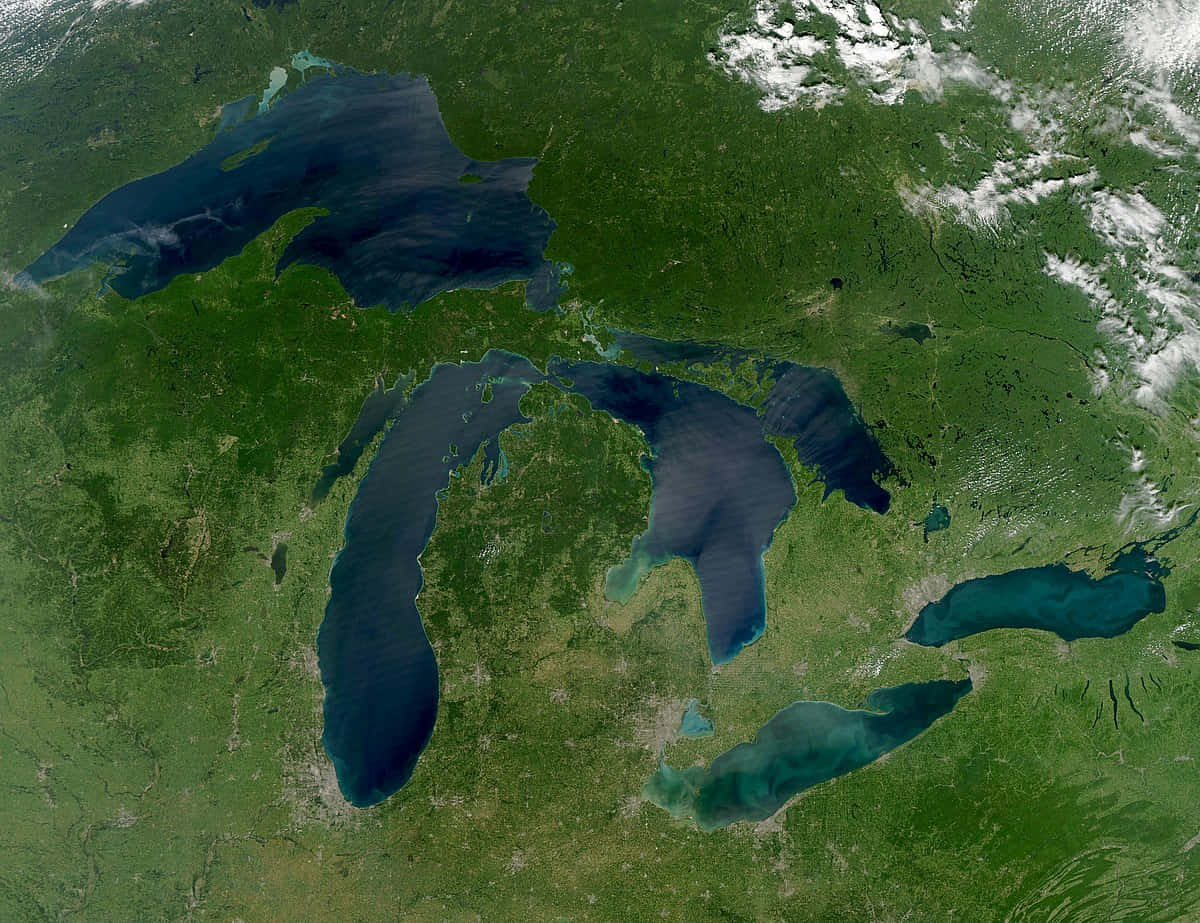Five Great Lakes Map Picture