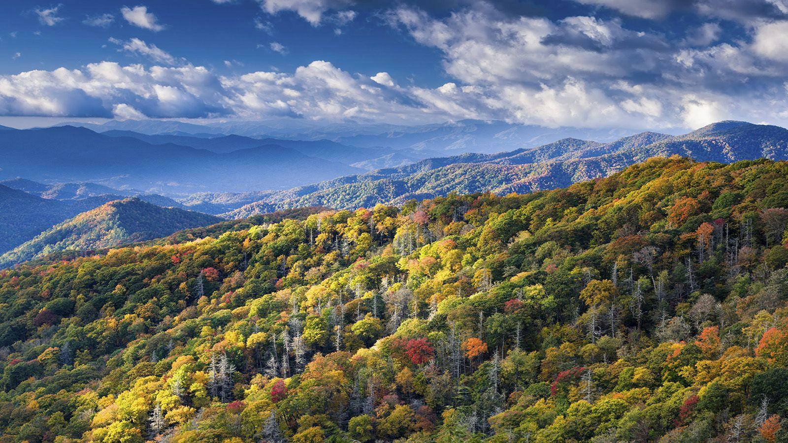 Stunning Image Of The Great Smoky Mountains Wallpaper