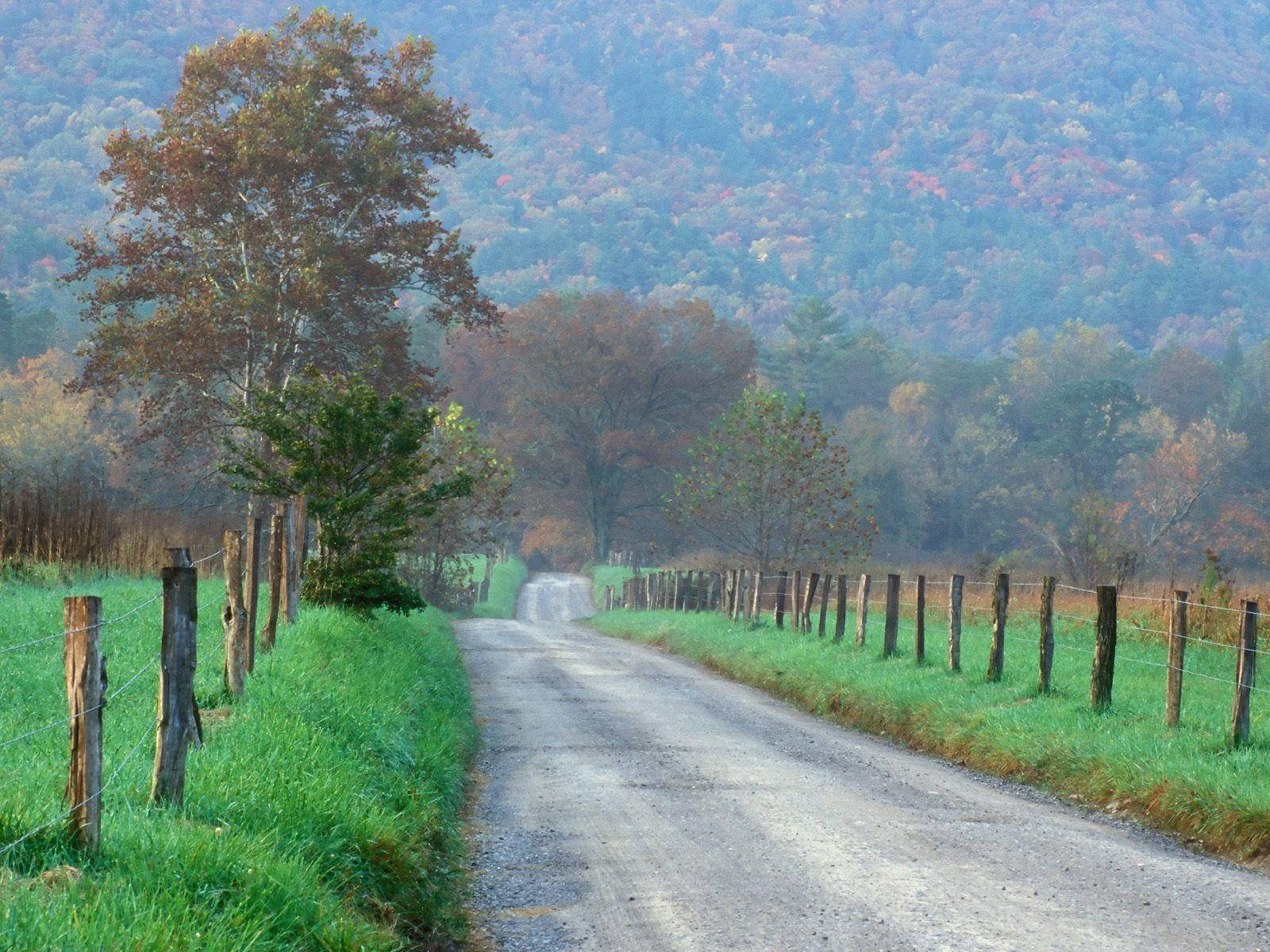 Road To The Great Smoky Mountains Wallpaper