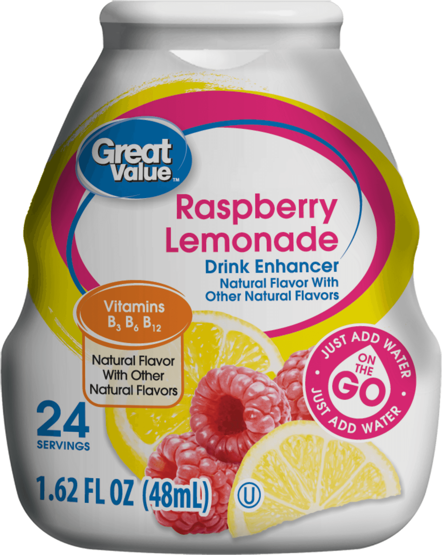 Great Value Raspberry Lemonade Drink Enhancer PNG