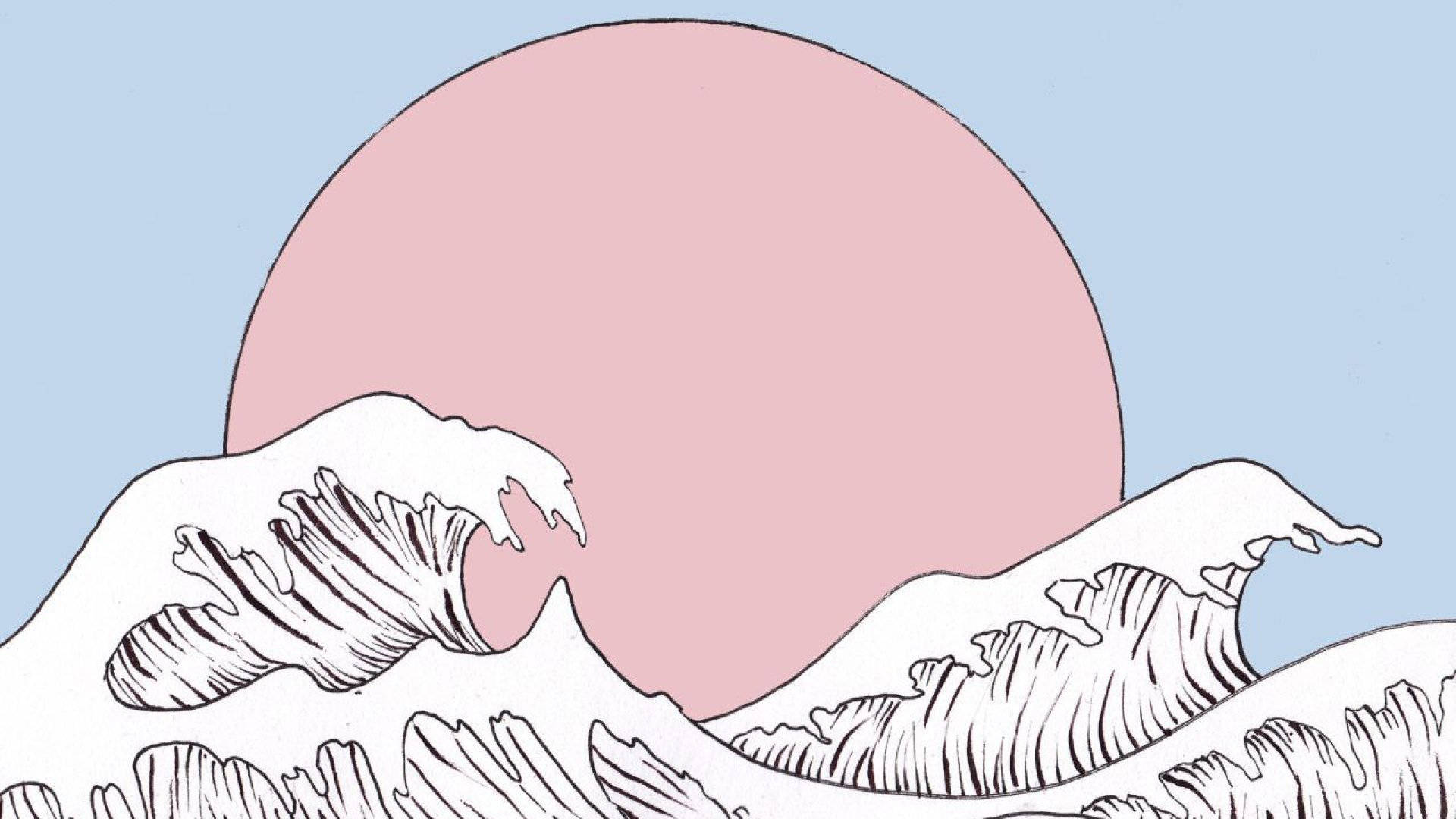 Great Wave Pastel Aesthetic