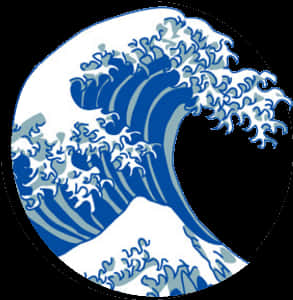 Great Wave Tattoo Design PNG