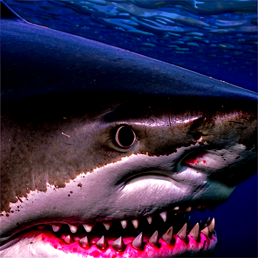 Download Great White Shark Close-up Png 23 | Wallpapers.com