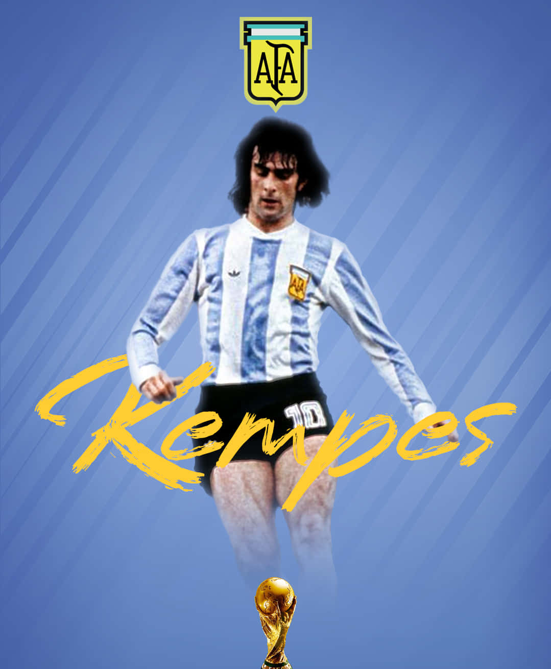 Download Greatest Football Player Mario Kempes Wallpaper | Wallpapers.com
