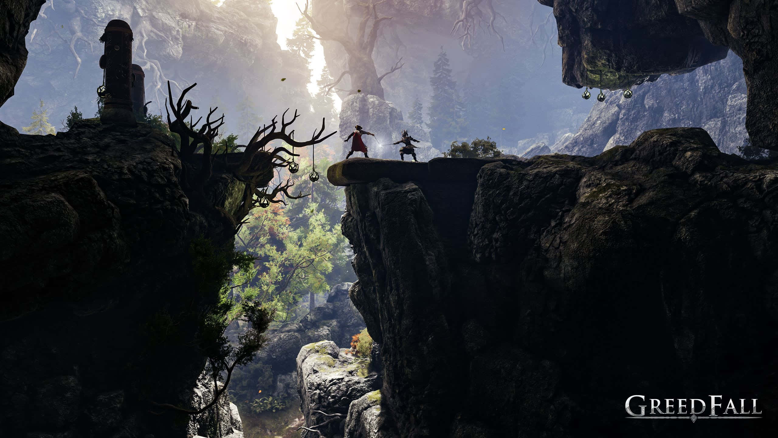 Adventurers exploring a mysterious island in Greedfall