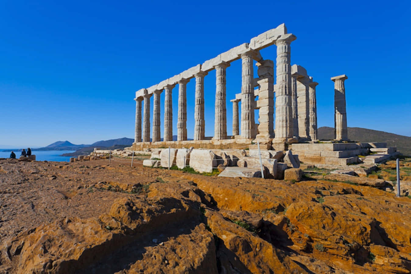 Utforskade Antika Grekiska Ruinerna