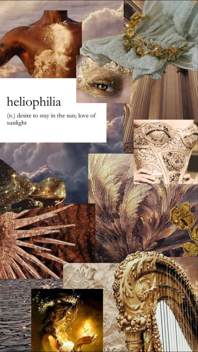 En kollage af billeder med titlen helophonia Wallpaper