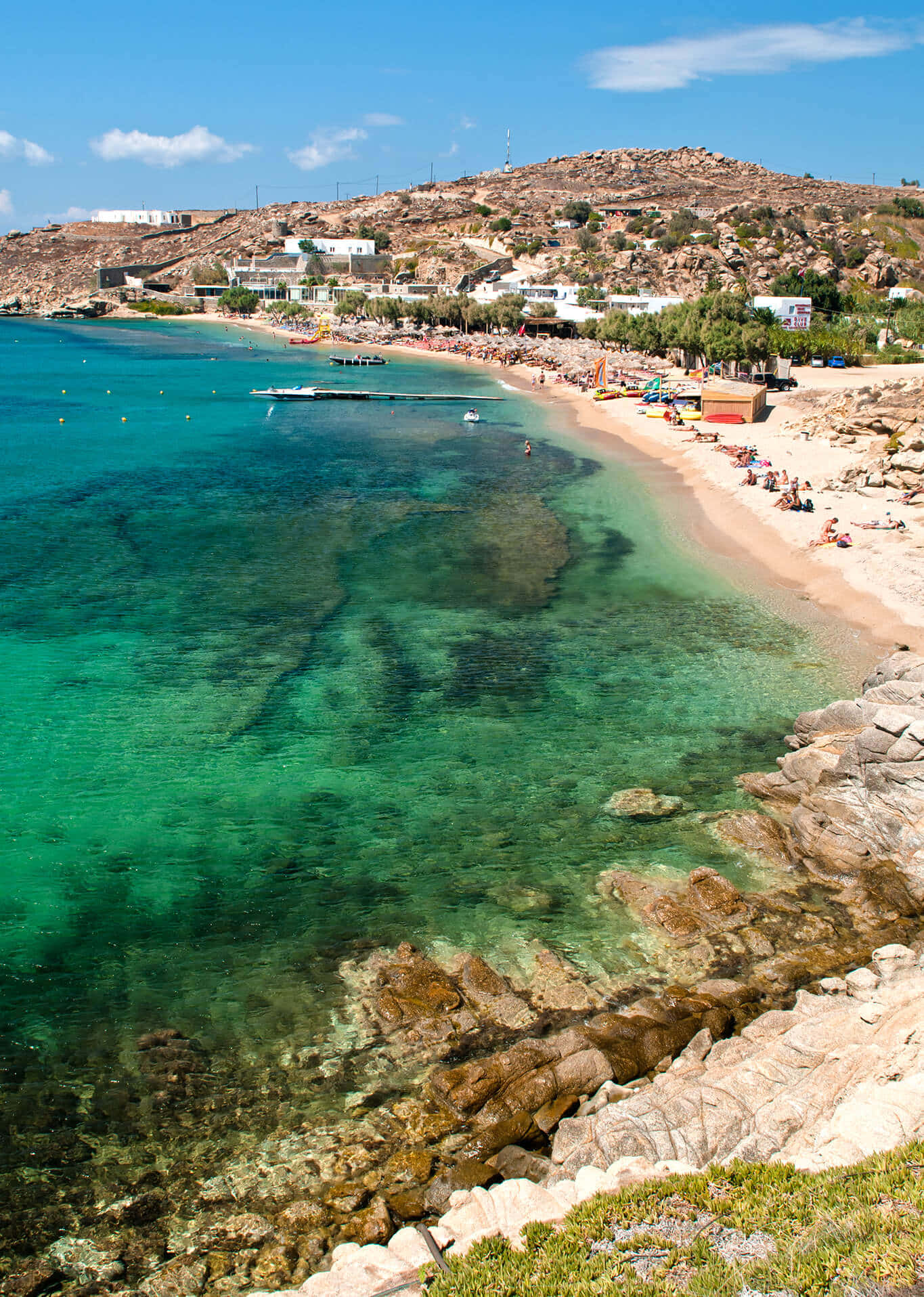 Beautiful Paradise in Greek Beach Wallpaper