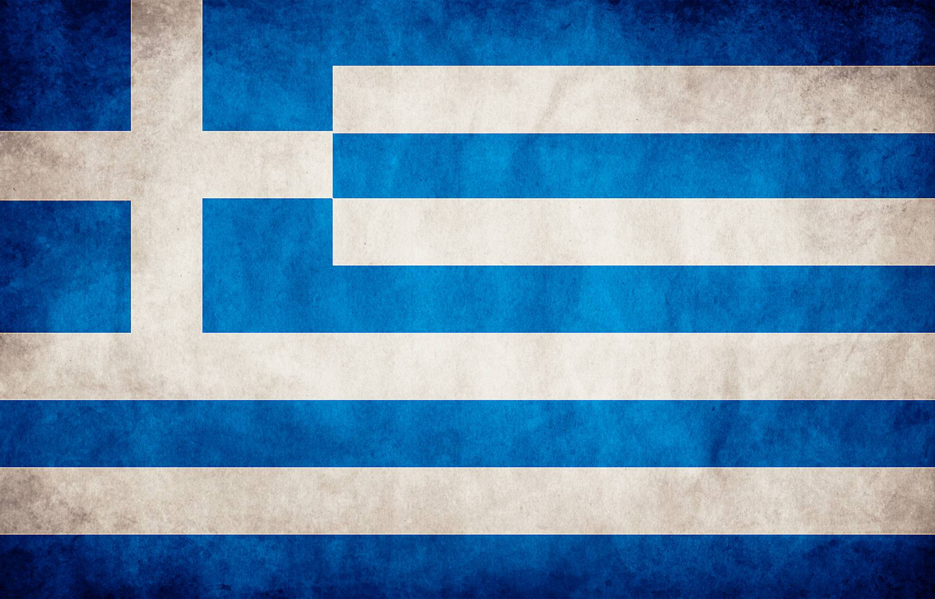 The Majestic Greek Flag in Digital Art Wallpaper