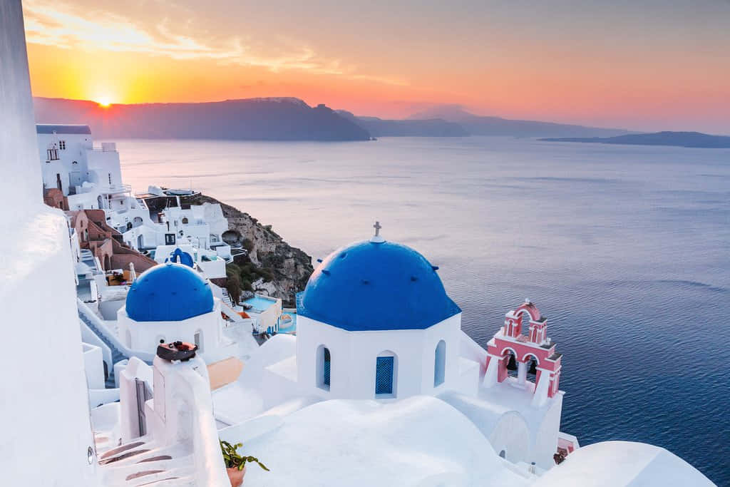 Stunning Greek Island Vista Wallpaper