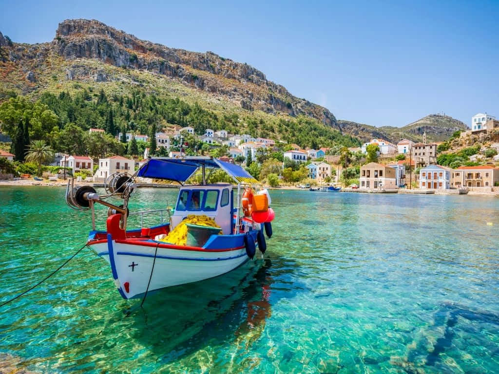 Tranquil Greek Island Getaway Wallpaper