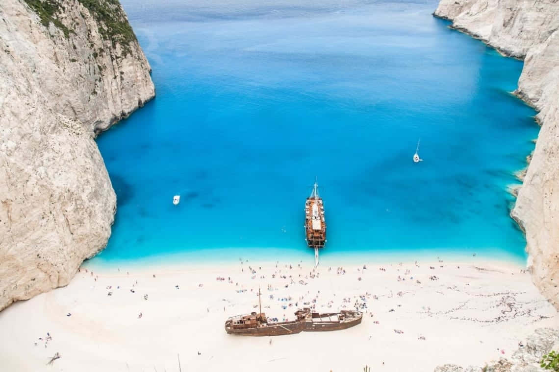 greek island wallpaper