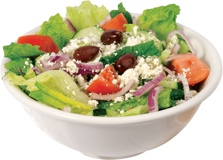 Greek Salad Bowl Fresh Vegetables PNG