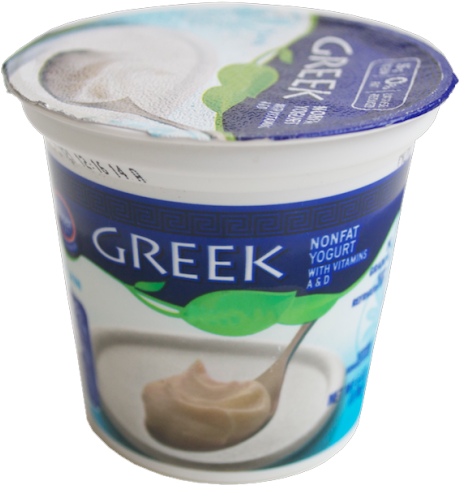 Greek Yogurt Container Opened PNG