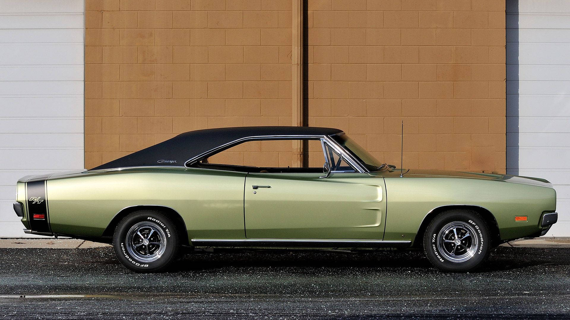 Green 1969 Dodge Charger