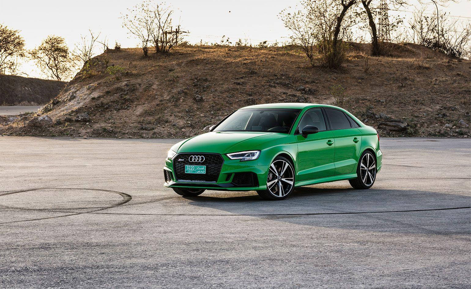 Stunning 2017 Green Audi RS 3 in High Definition Wallpaper