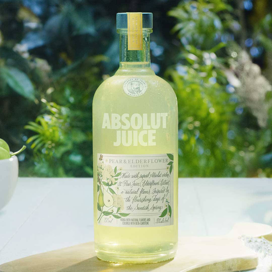 Green Absolut Juice Vodka Bottle Wallpaper