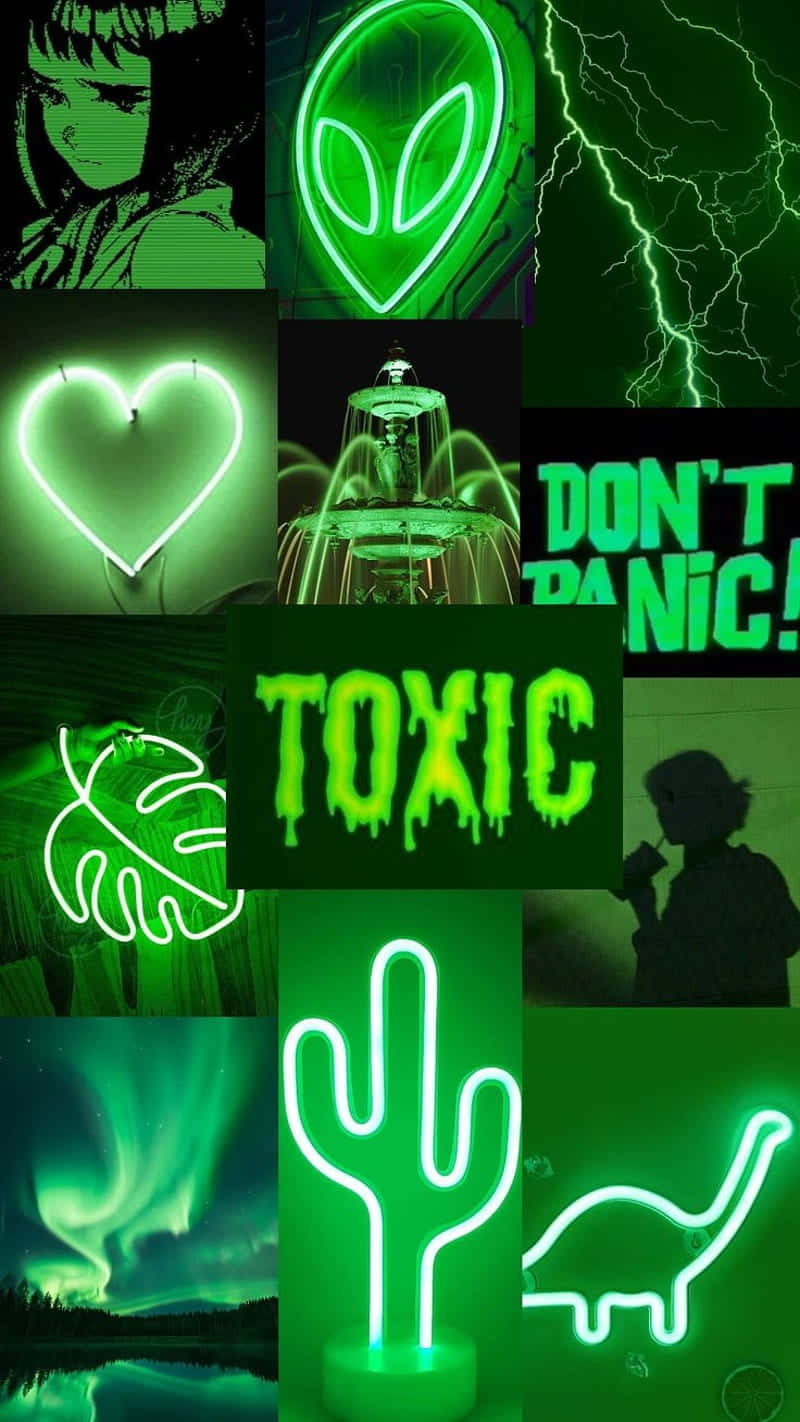 Download Green Aesthetic Collage Wallpaper Wallpaper