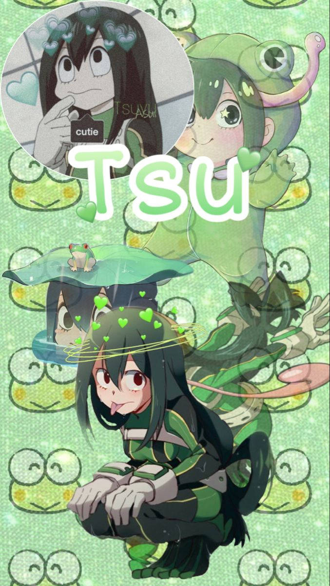 Green Aesthetic My Hero Academia Cute Tsuyu Wallpaper