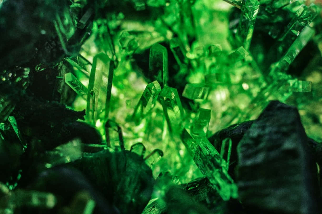 Green Aesthetic Gemstone Picture
