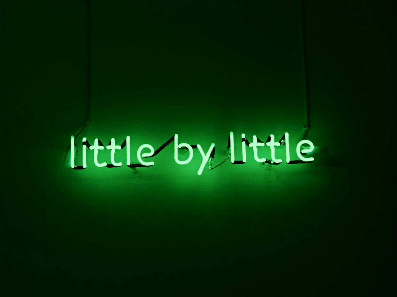 Green Aesthetic Tumblr Little By Little Wallpaper