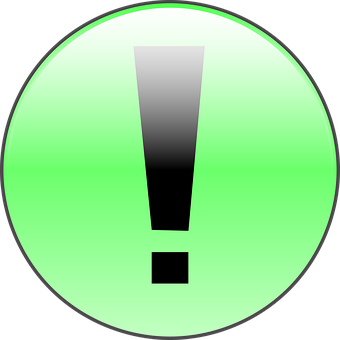 Green Alert Icon PNG