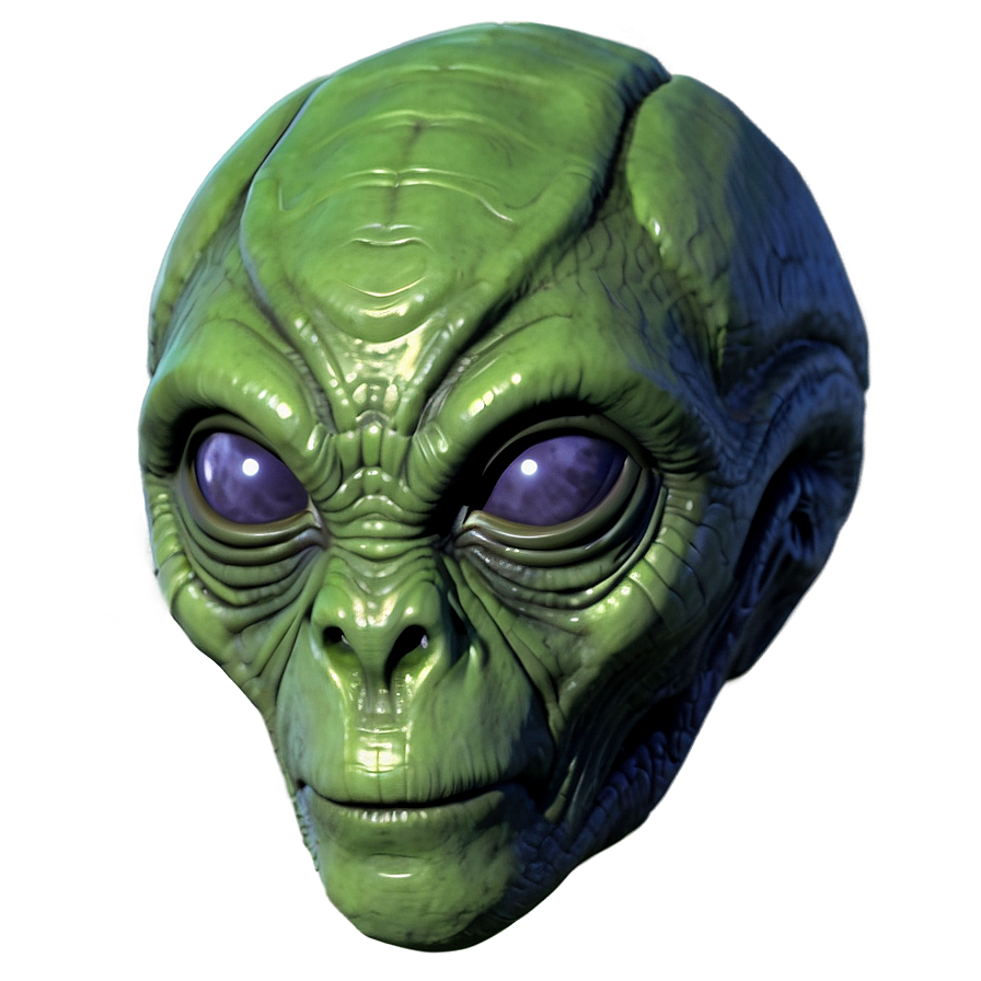 Green Alien Head Png 32 PNG