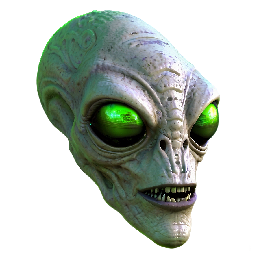 Green Alien Head Png Fww PNG