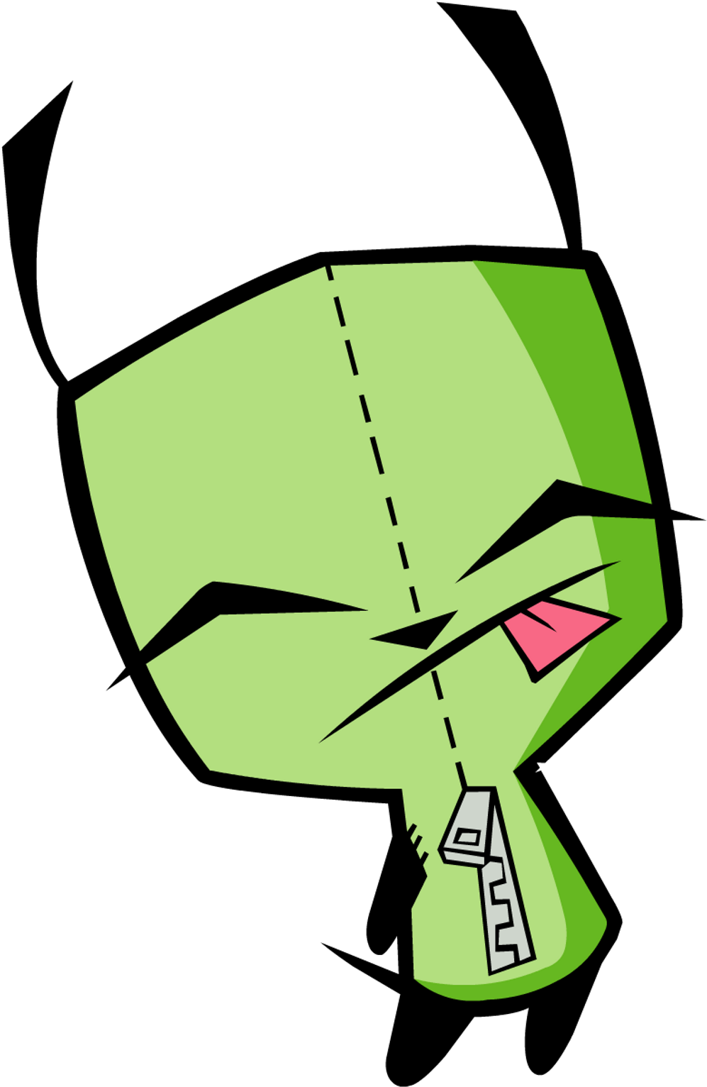 Green Alien Robot Cartoon Character PNG