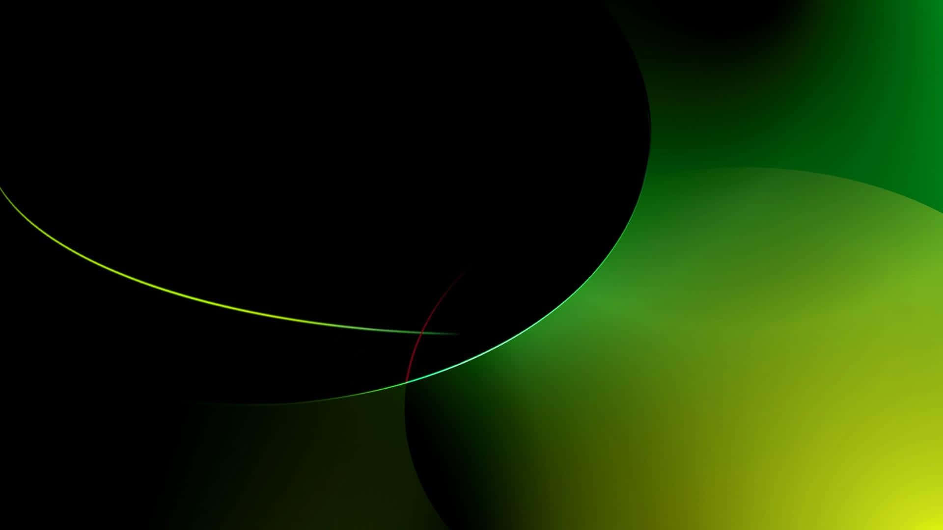 Grünerund Schwarzer Hintergrund & Gelb-grüner Vektor