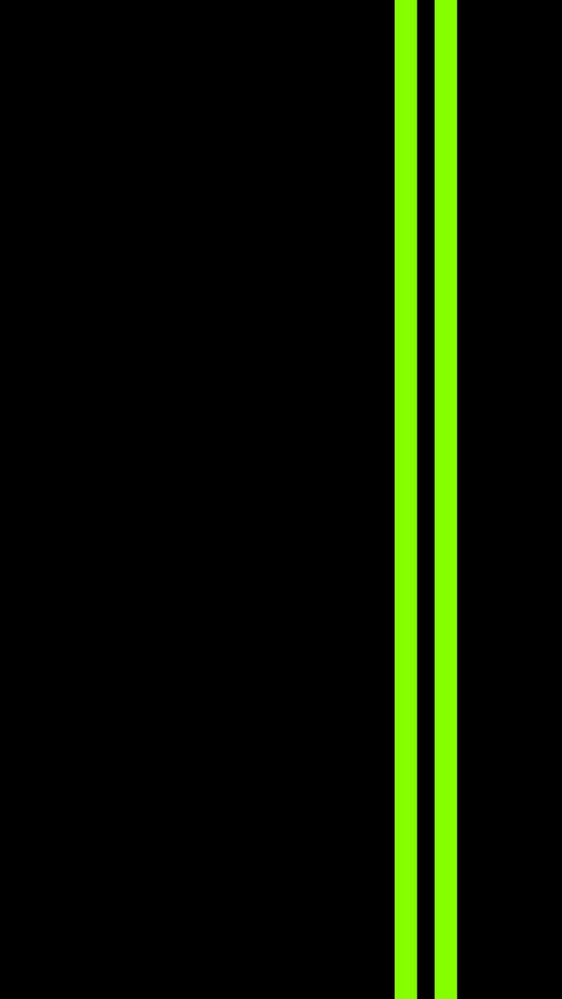 Vertikalelinie Auf Grünem Und Schwarzem Hintergrund