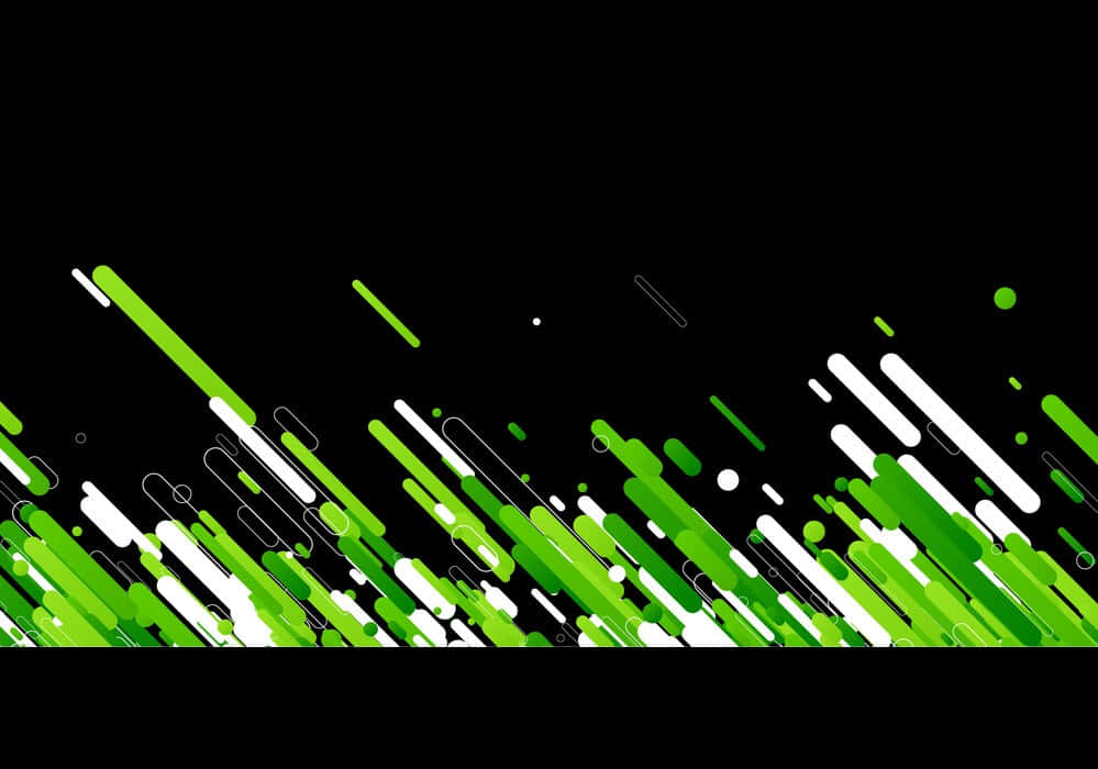 Slanting Line In Green And Black Background