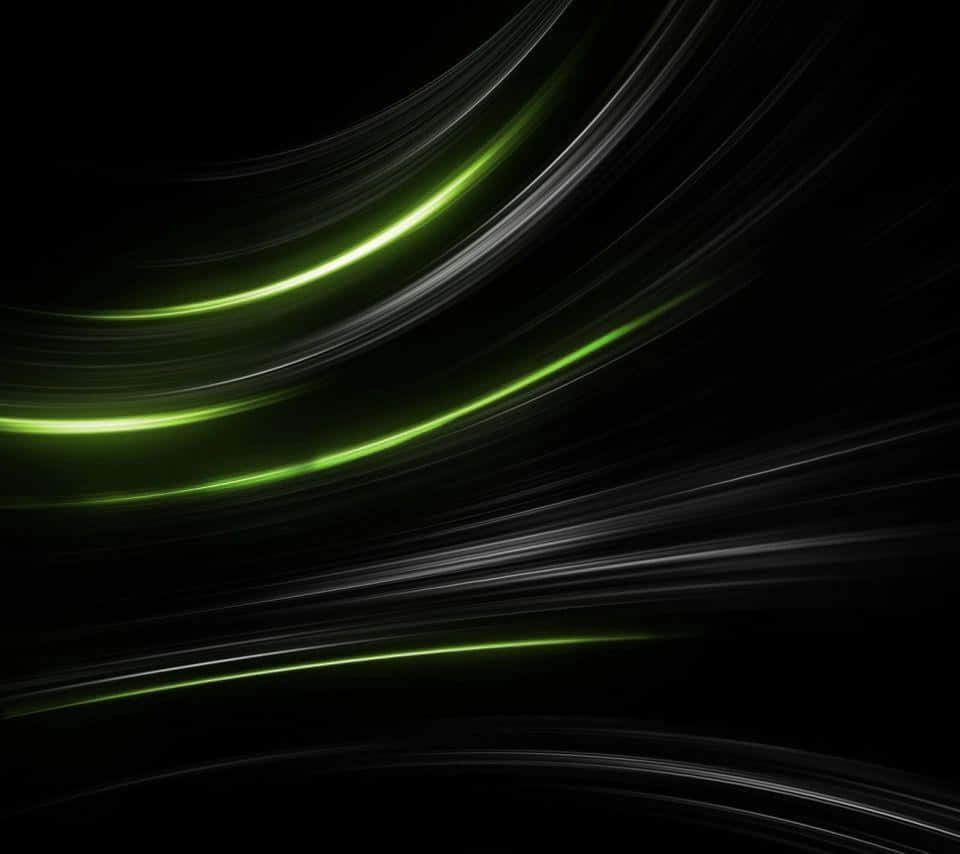 Speed Motion In Green And Black Background